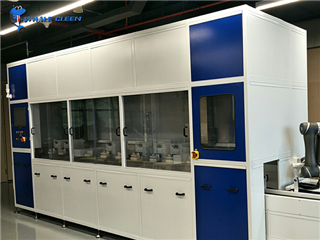 The Battery Shell Mold Uses The Mechanical Arm Full Automatic Ultrasonic Wave Cleaning Machine